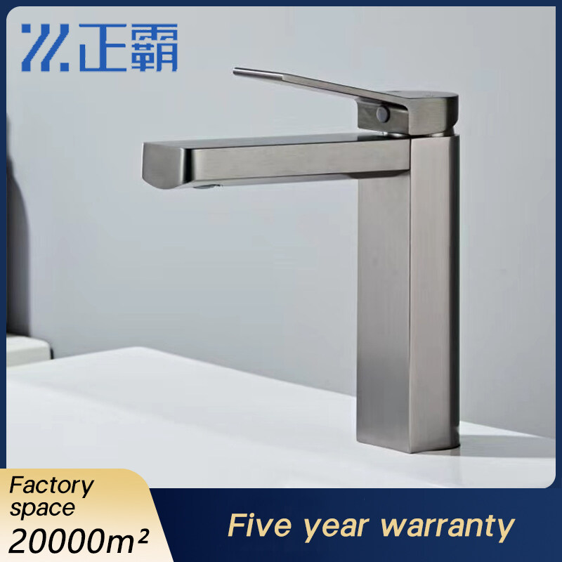 Brushed aluminum sink faucet for builders, High spout bidet faucet anodized wholesale, Hot sale space aluminum basin faucet supplier, Newly designed bathroom basin mixer wholesale