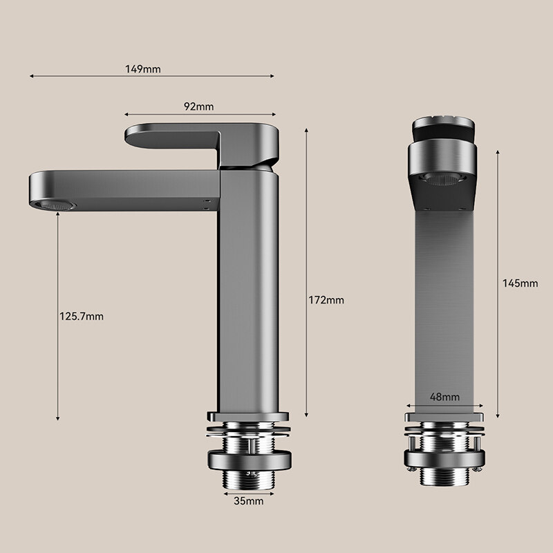 Space aluminum pull-out kitchen mixer supplier, Brushed aluminum sink faucet for builders