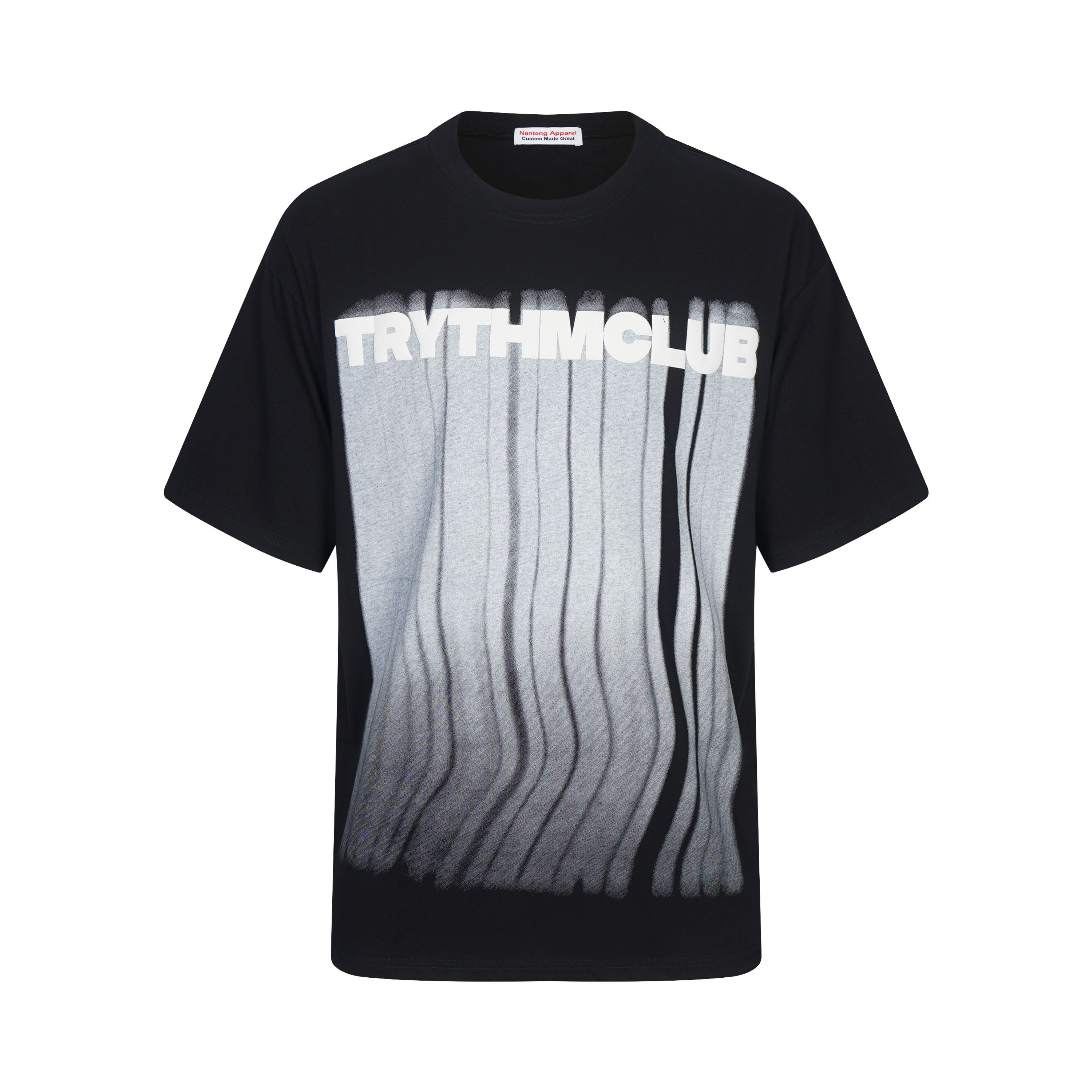 Custom Tailored Summer Retro Style Short Sleeve Letter Acrylic Fibers Men T-Shirt