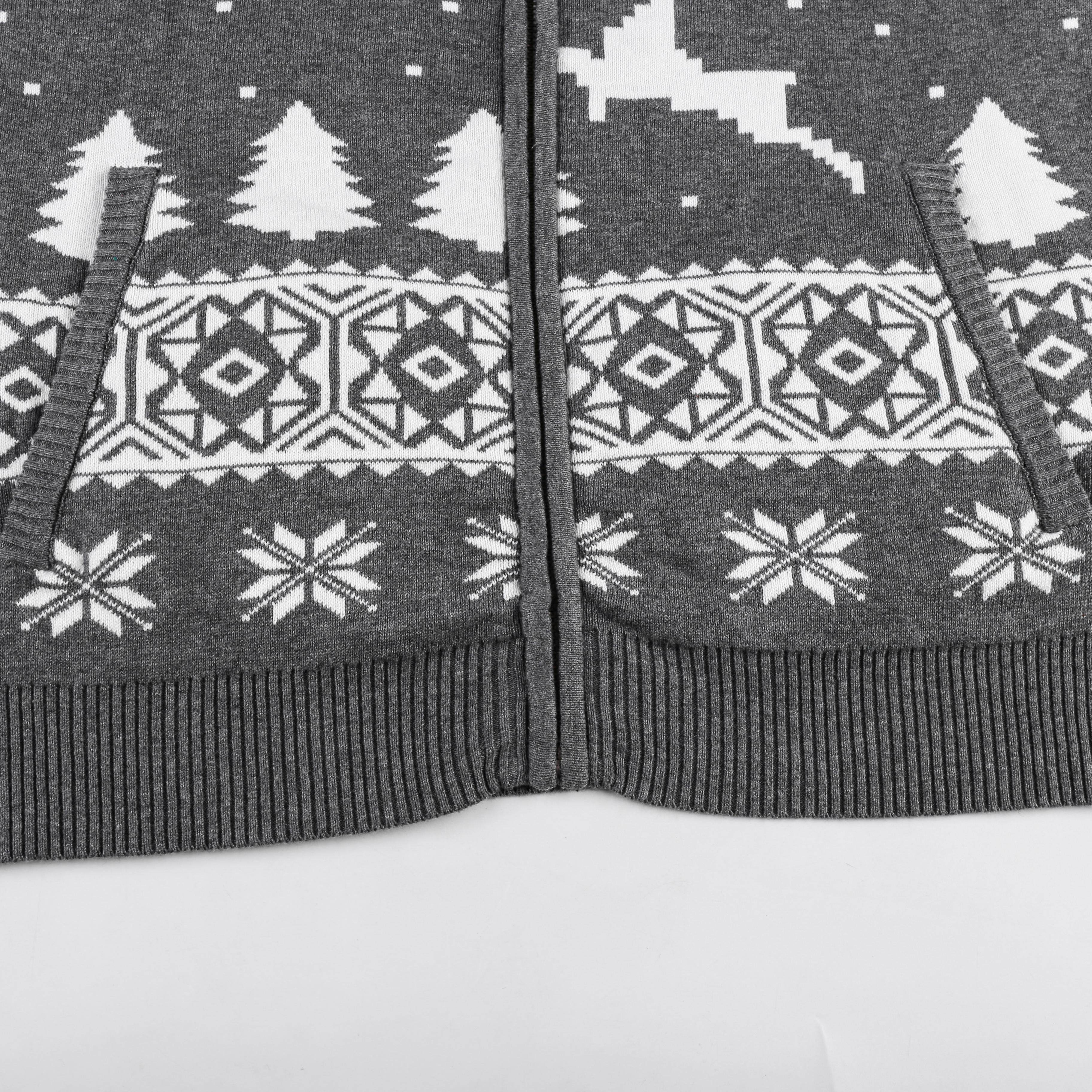 Christmas Sweater,  Cardigan Sweater,  Custom Sweater,  Stand Collar Zipper