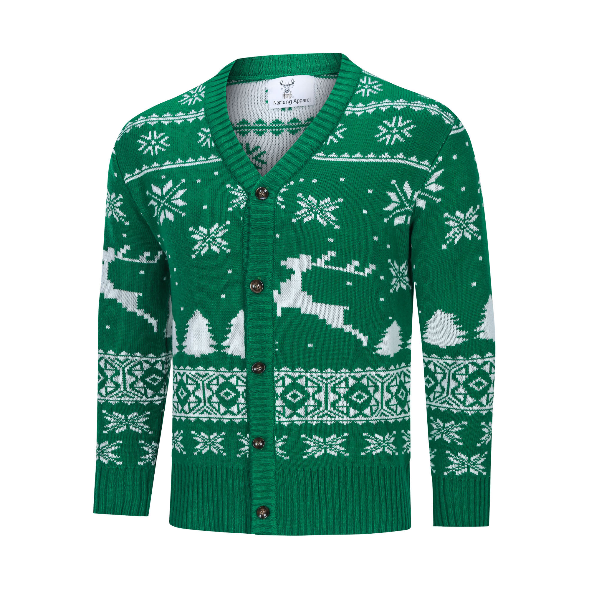 Christmas Sweater,  Cardigan Sweater,  Custom Sweater,  Regular Sleeve Neutral