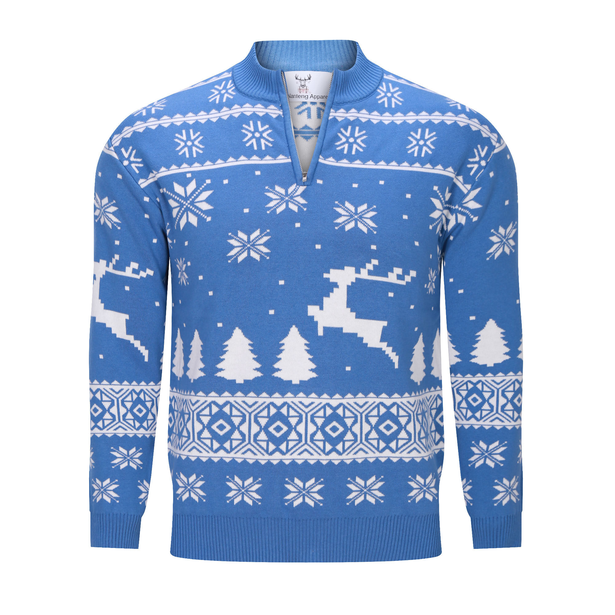 Christmas Sweater,  Cardigan Sweater,  Custom Sweater,  Half Zipper