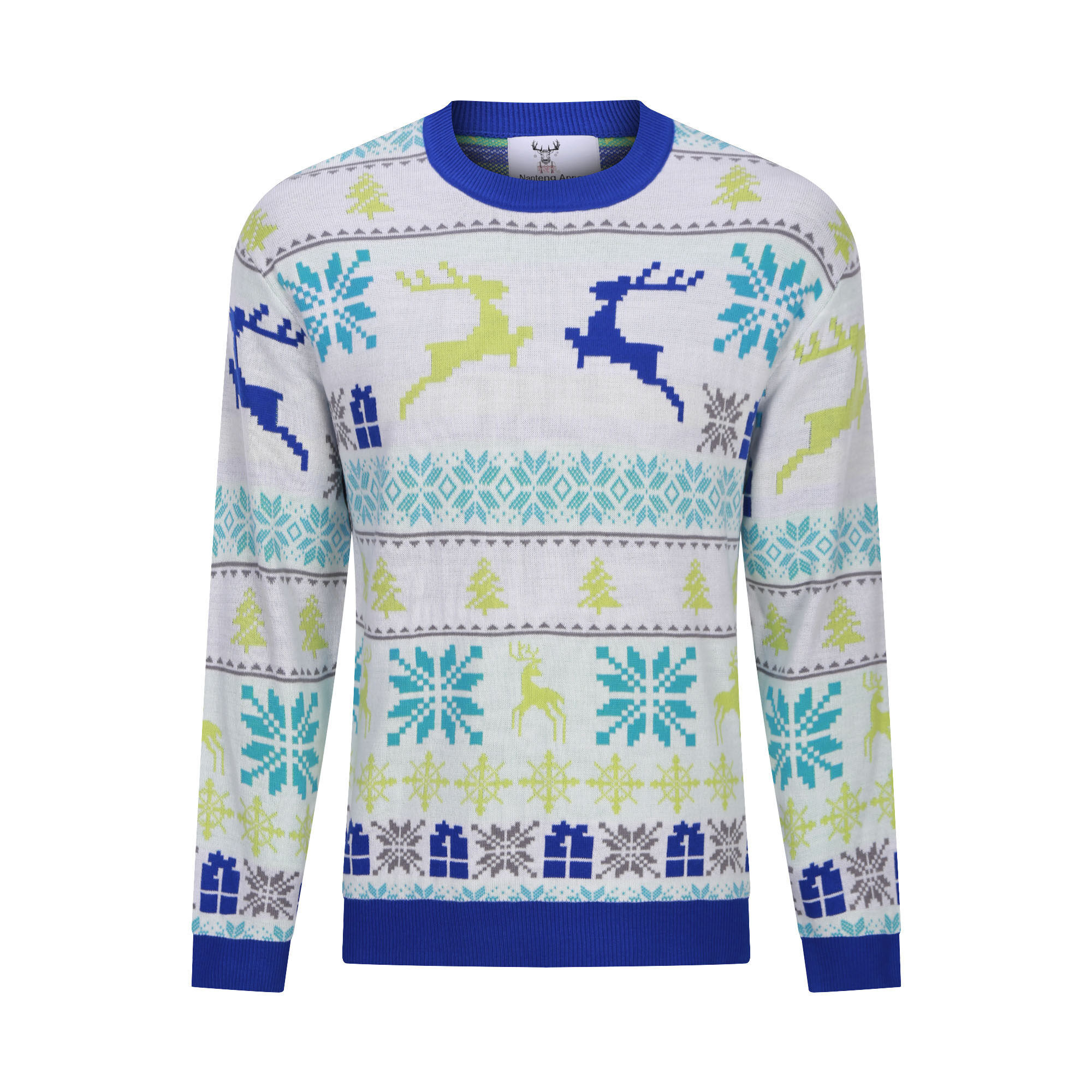 Christmas Sweater,  Pullover Sweater,  Custom Sweater,  Round Collar Jacquard