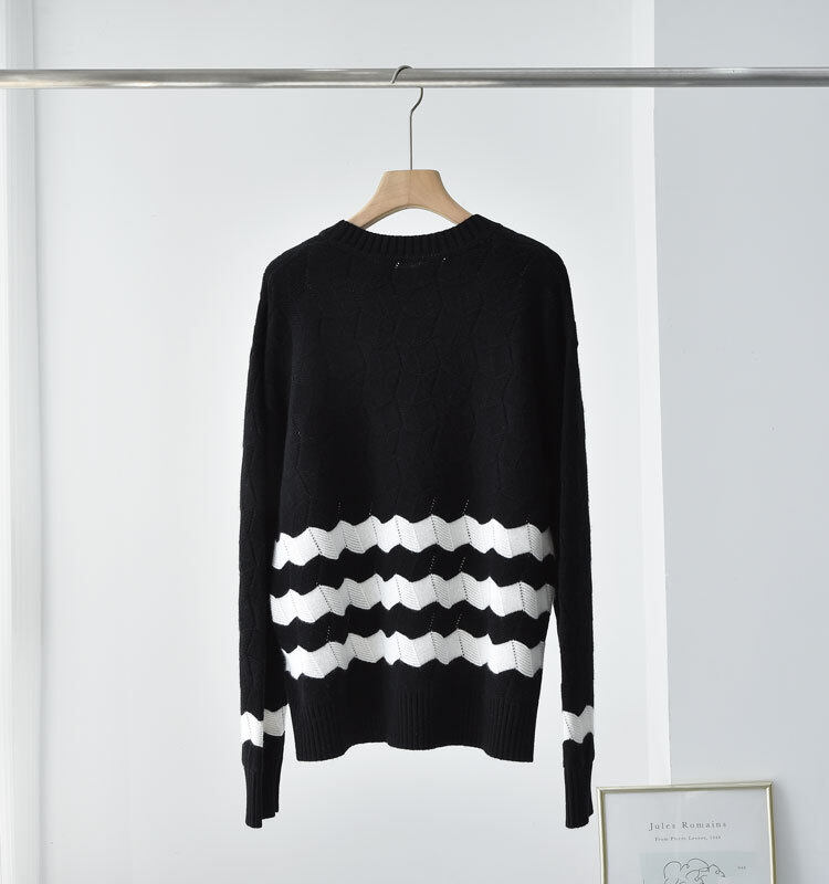 Hollow Out Argyle Cable Knit Cashmere, Long Sleeve Cashmere, Women Pullover, Cashmere Sweater