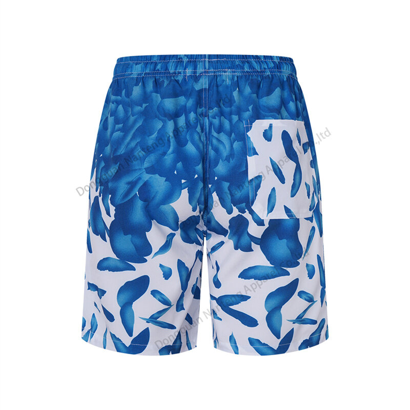 Custom Shorts, 100%Polyester Casual Sublimation Shorts, Sublimation Feather Pattern Shorts, Quarter Pants Shorts