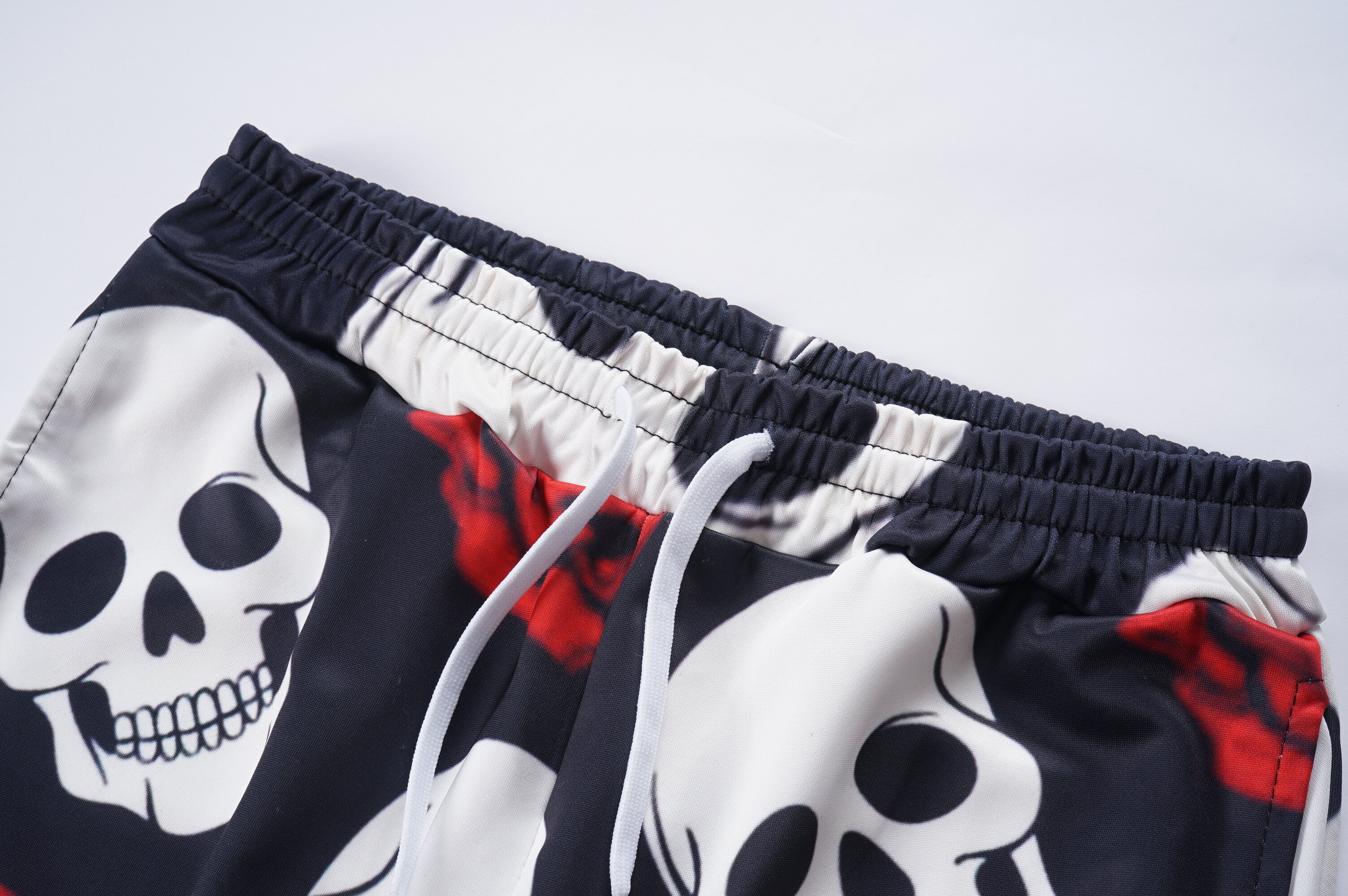 Custom Joggers, 88%Polyester Sublimation Joggers, Rose And Skull Pattern Joggers, Middle Waist Leggings Joggers