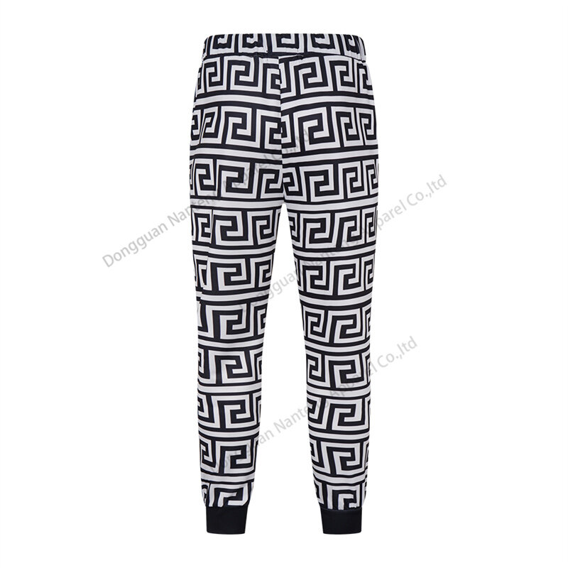 Custom Joggers, Polyester Sublimation Sports Joggers, Geometric Full Printed Joggers, Cropped Ankle Pants Joggers