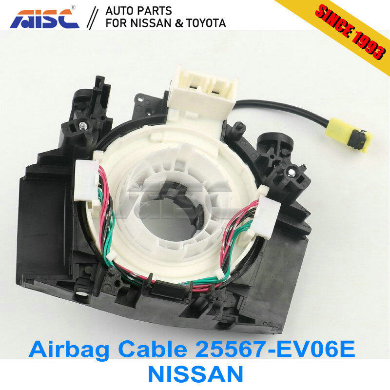 AISC Auto Parts 25567-EV06E Airbag Cable For NISSAN Tiida C11  Sylphy G11 Qashqai J10 X-Trail T31 Spiral Cable Clock Spring