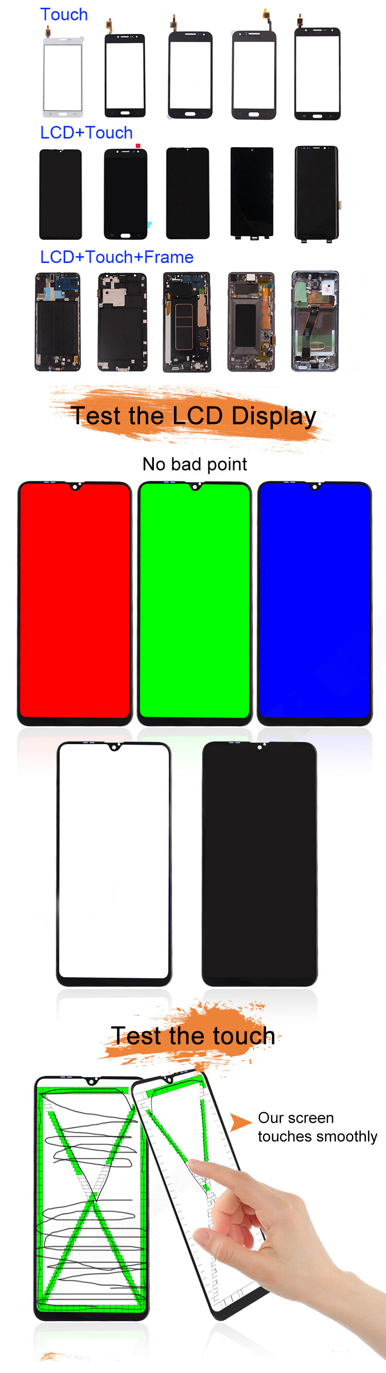 OEM LCD Display Replacement Mobile Phone accessories