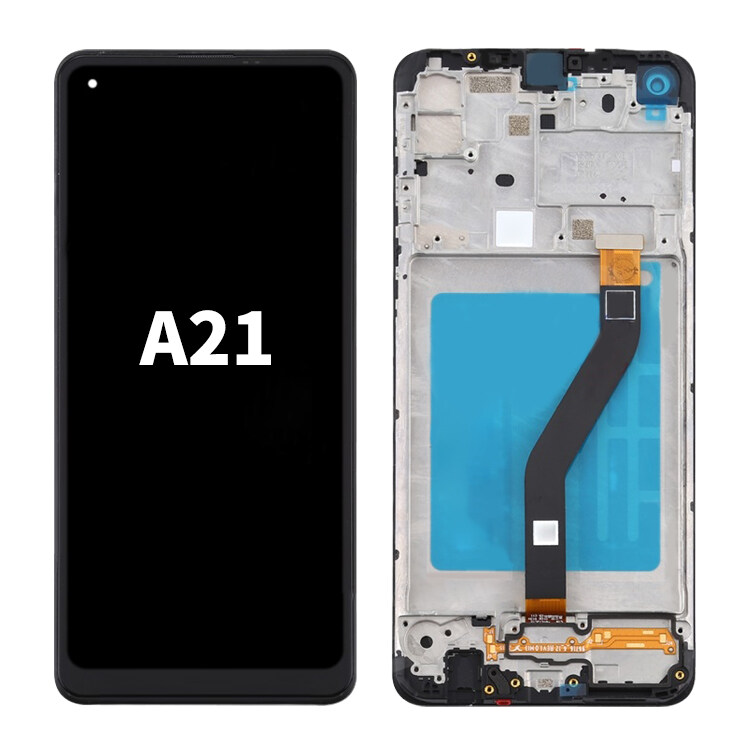 Para substituição do conjunto de tela LCD do celular Samsung Galaxy A21