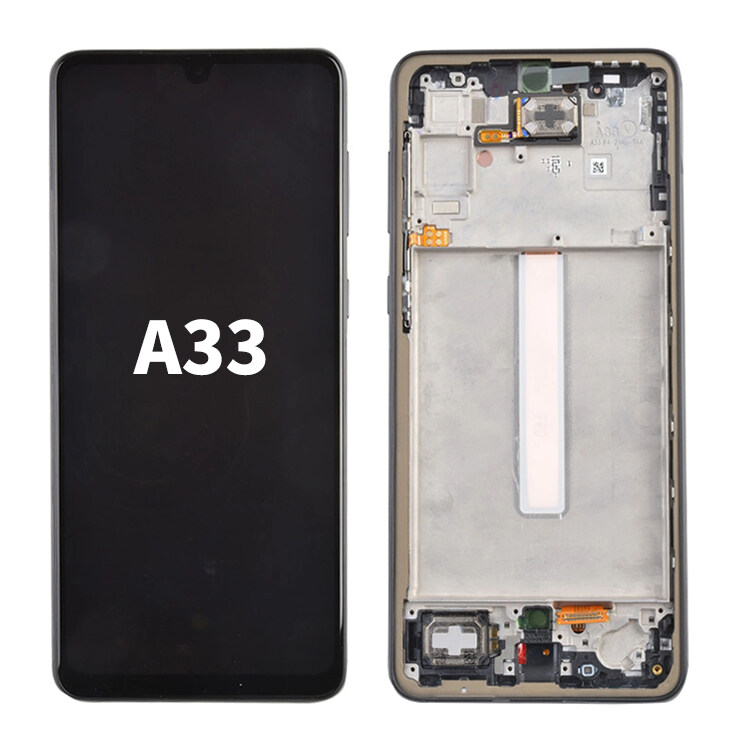 Para substituição do conjunto de tela LCD do celular Samsung Galaxy A33