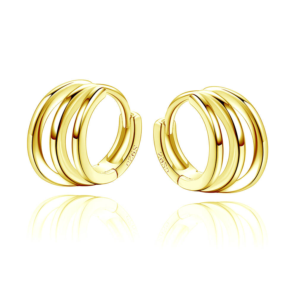 Finefey Fashion Silver Hoop Earrings Slightweight Huggies