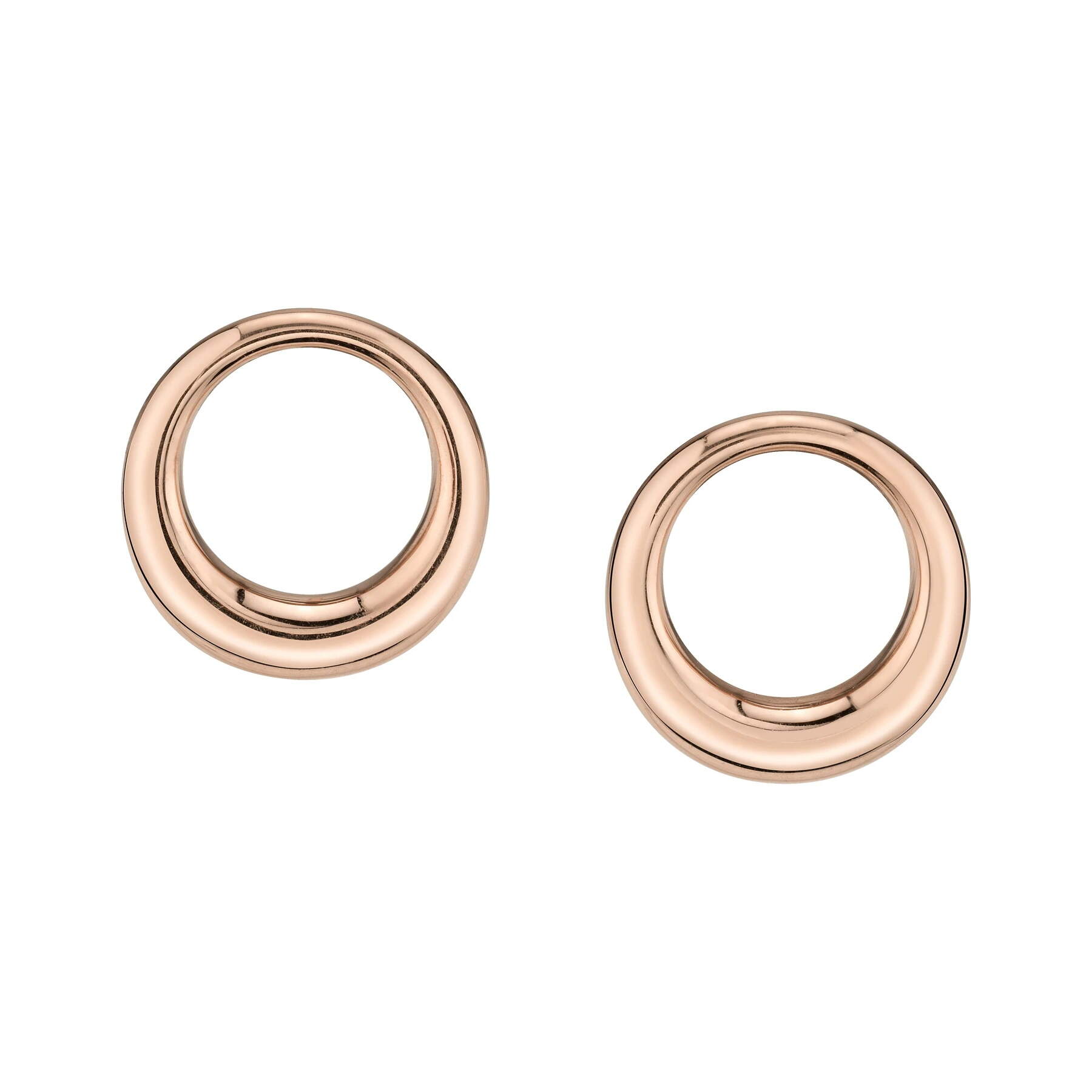 Classic Circle Bestseller Earrings Rose Gold Plating Studs