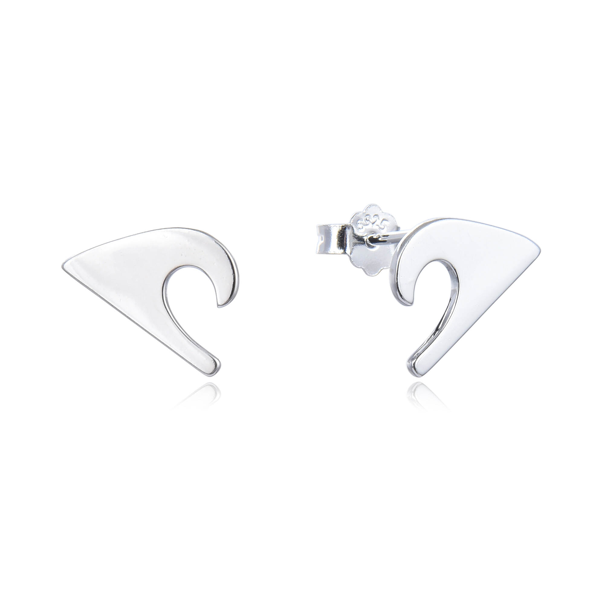 Fashion Studs 925 Silver Earrings Dainty Plain Designs