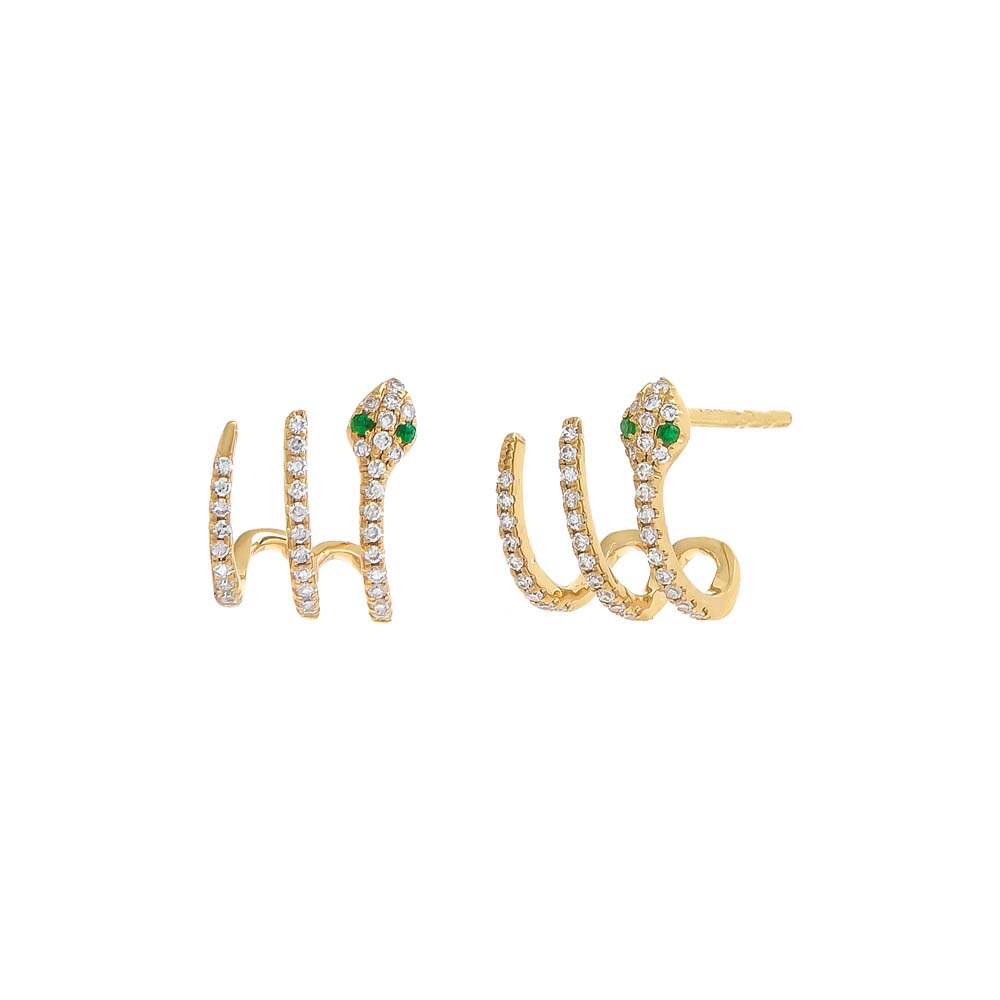 925 Silver Jewlery Trendy Bestseller Snake Earrings Sterling Silver Ear Cuff