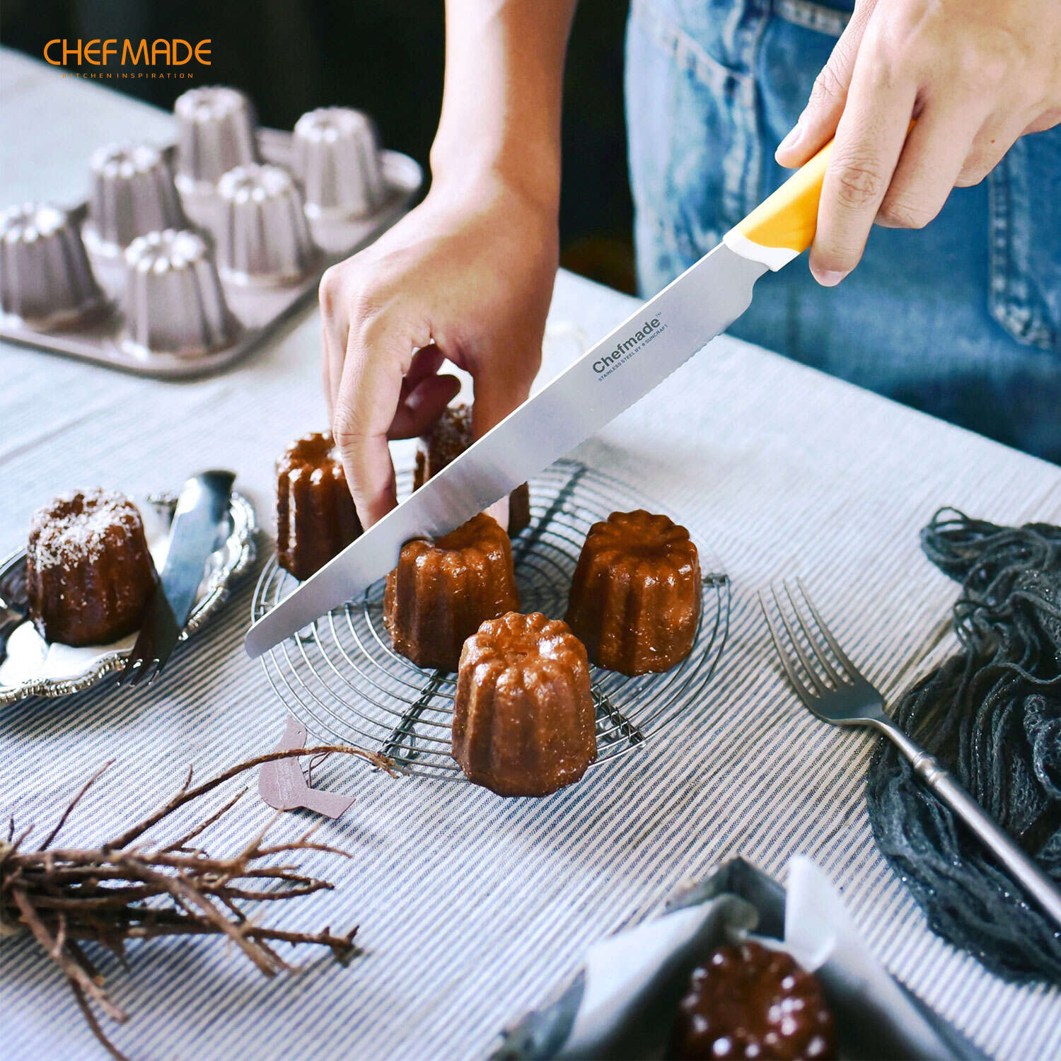 french canele mold, cannele pan