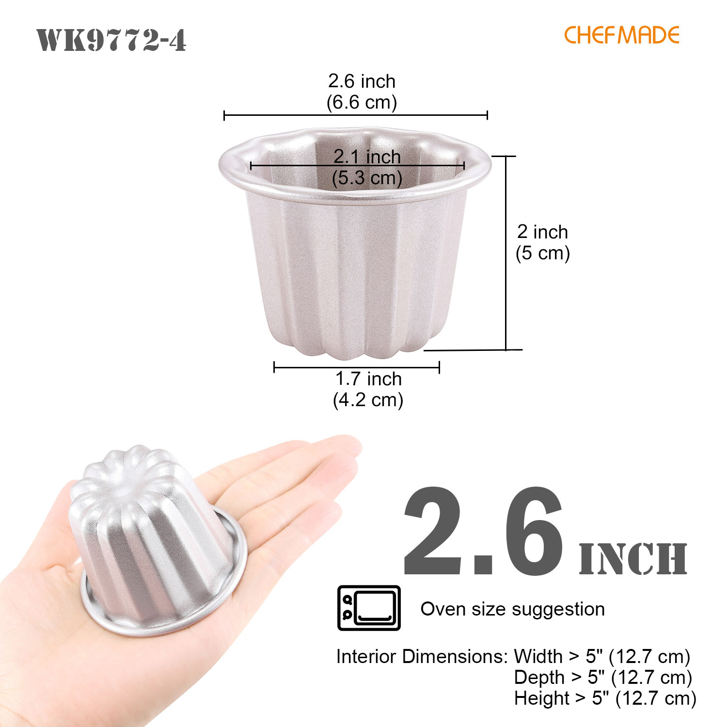 canele muffin tin, canele tin, canele tins