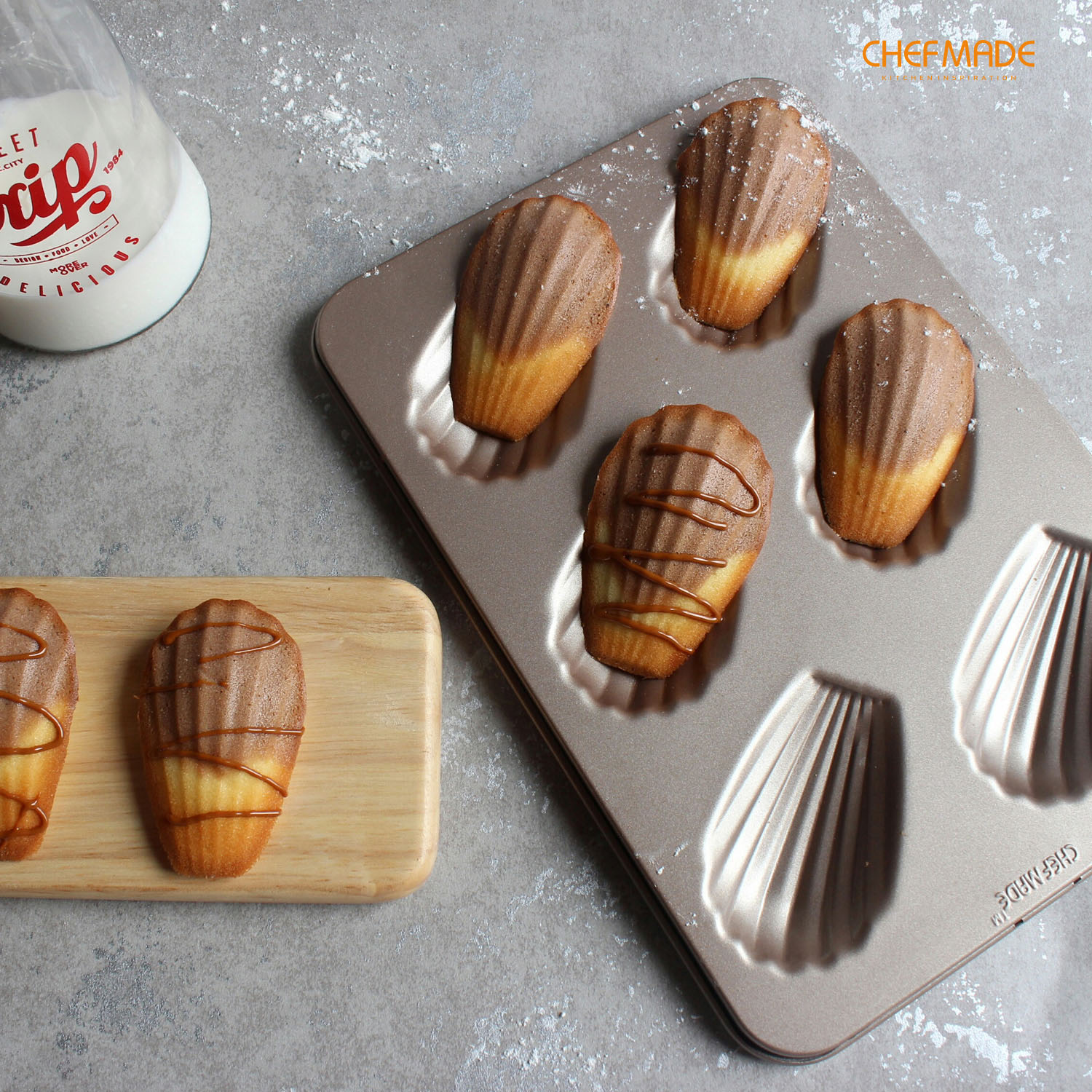 madeleine muffin pan, shell madeleine baking pan