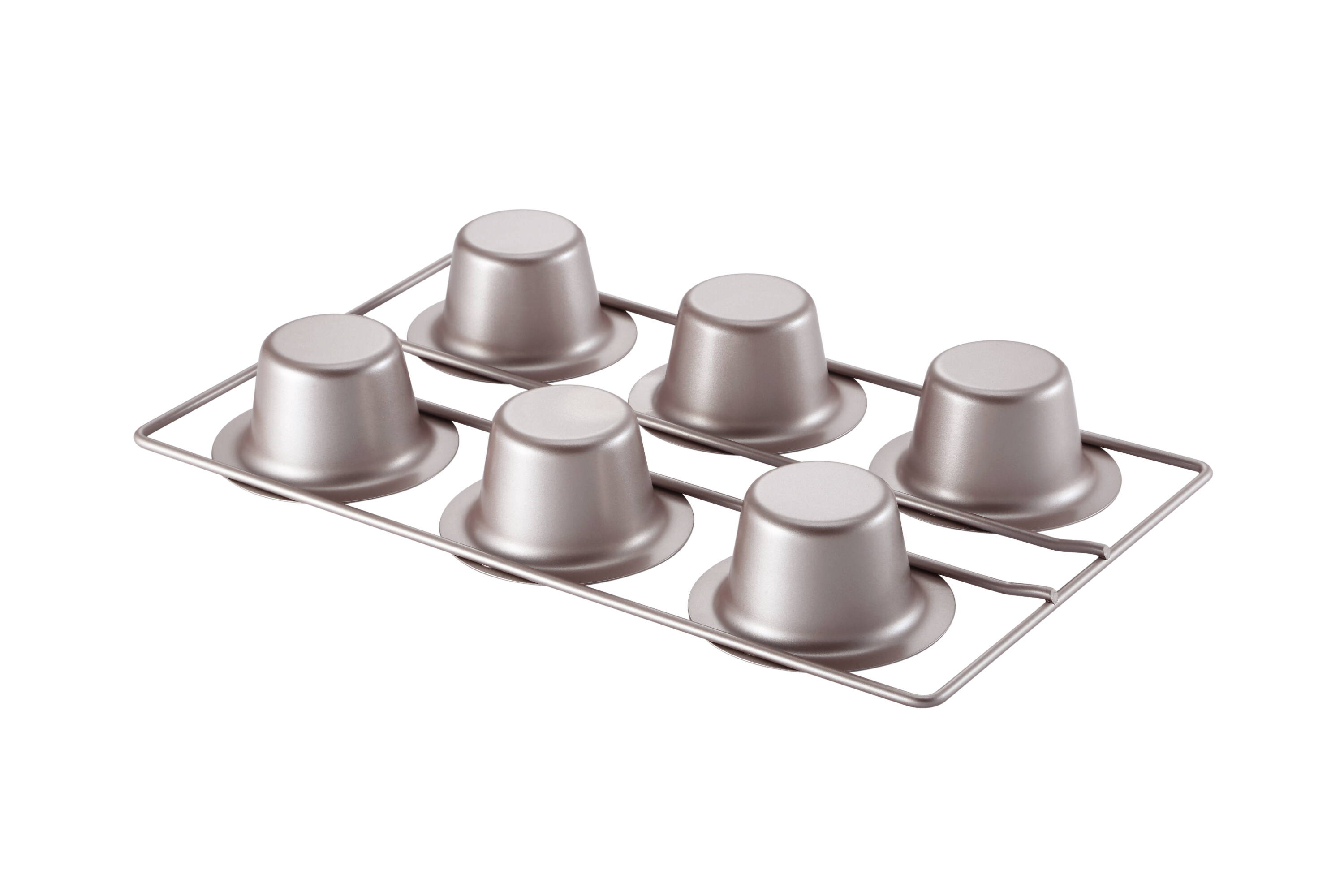 non stick popover pan, 6 cup popover pan, nonstick popover pan