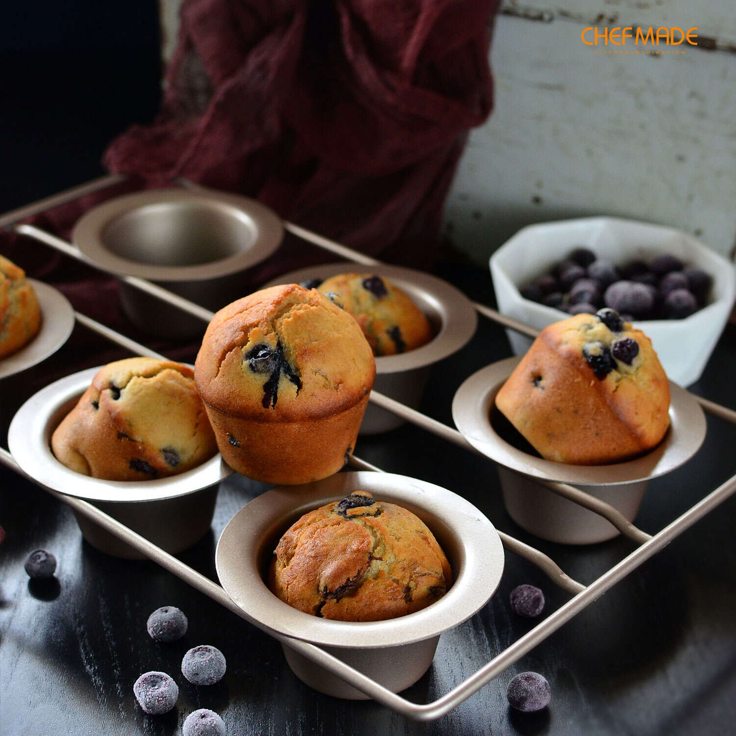 non stick popover pan, 6 cup popover pan, nonstick popover pan