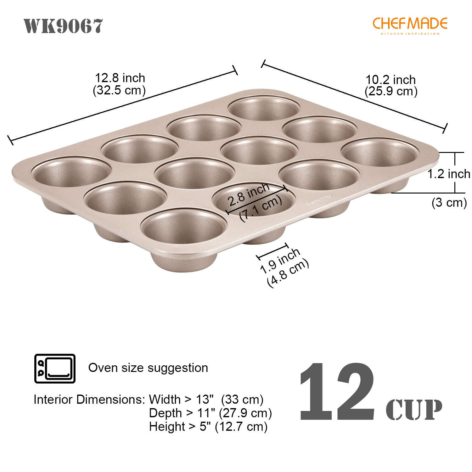 muffin pan 12, 12 hole muffin pan