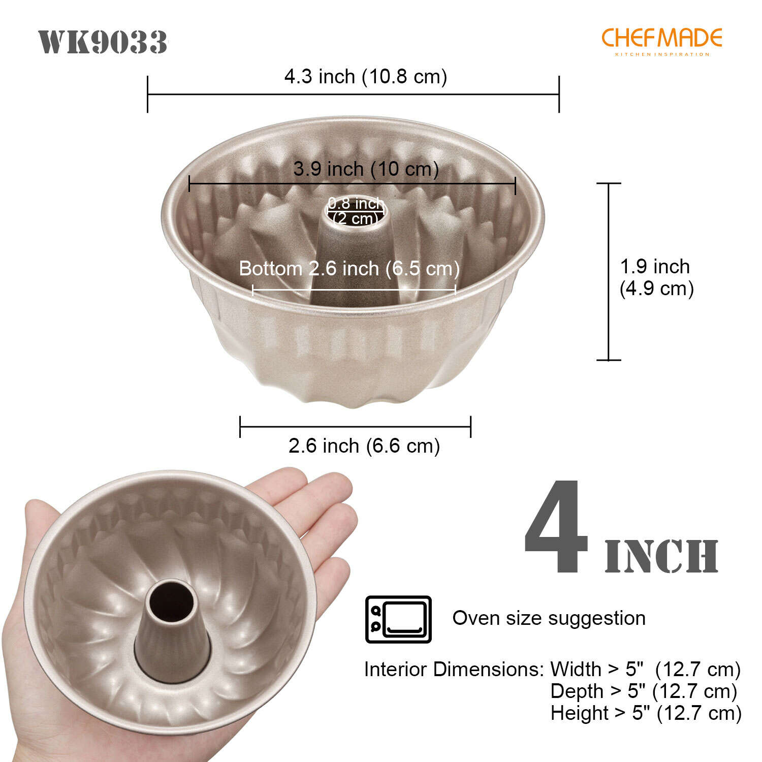 mini tube cake pan