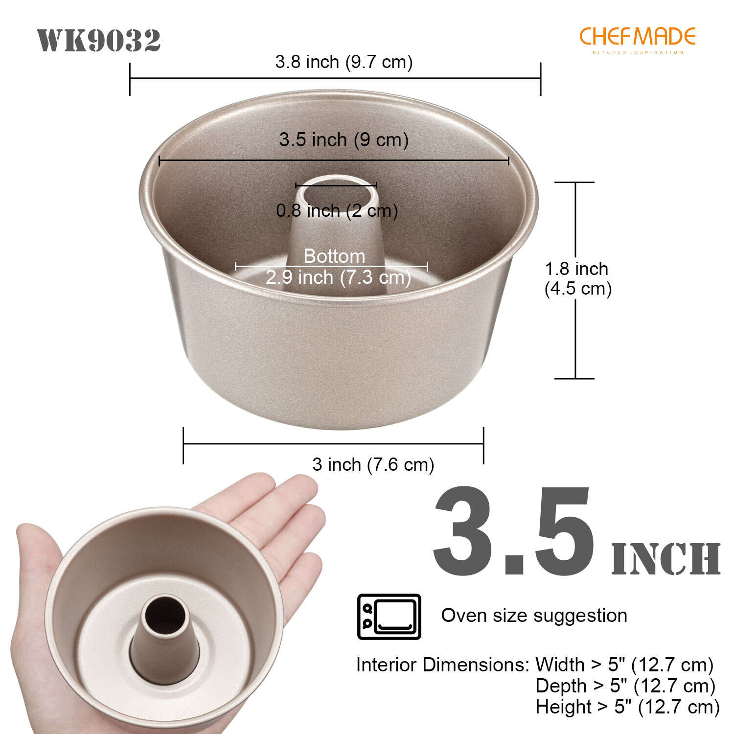 angel food baking pan, non stick angel food cake pan