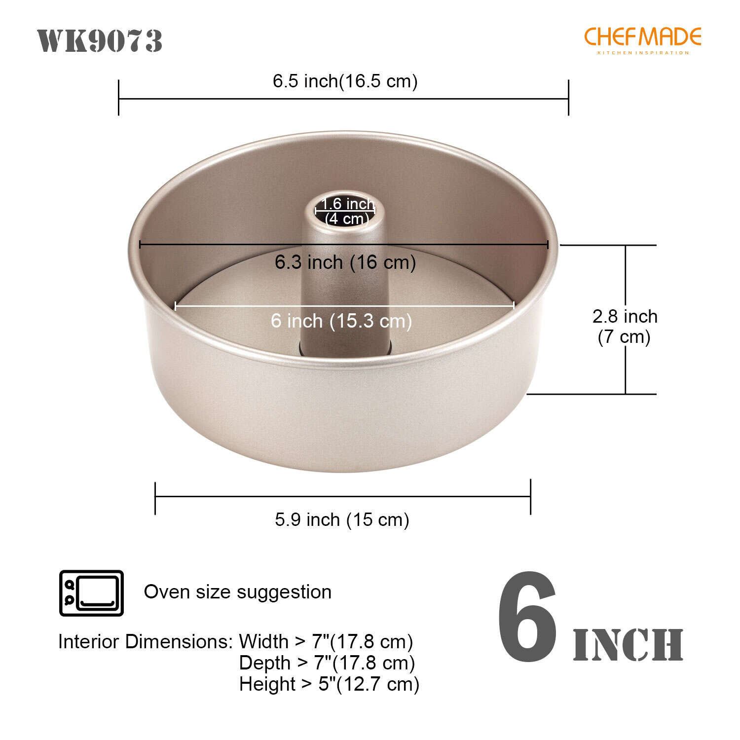 6 inch tube cake pan, tube pan for angel food cake, pan for angel food cake, angel food cake pan 6 inch, tube pans with removable bottoms