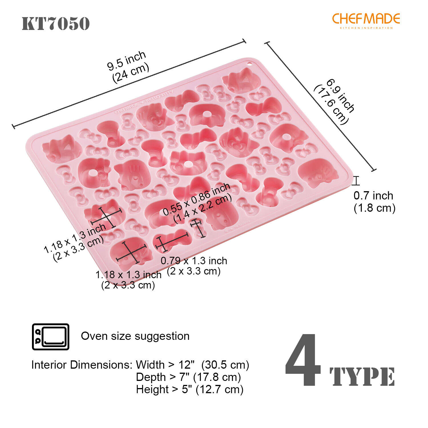 hello kitty flexible ice cube tray