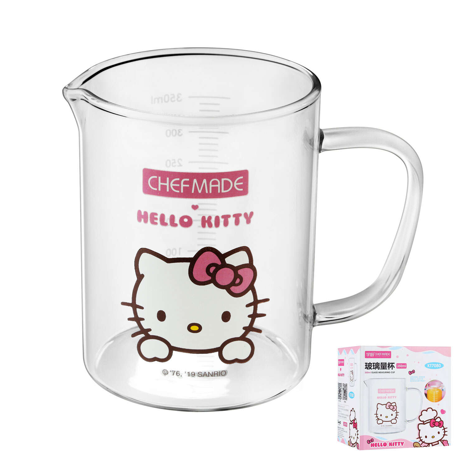 Hello Kitty Glass Measuring Cup
