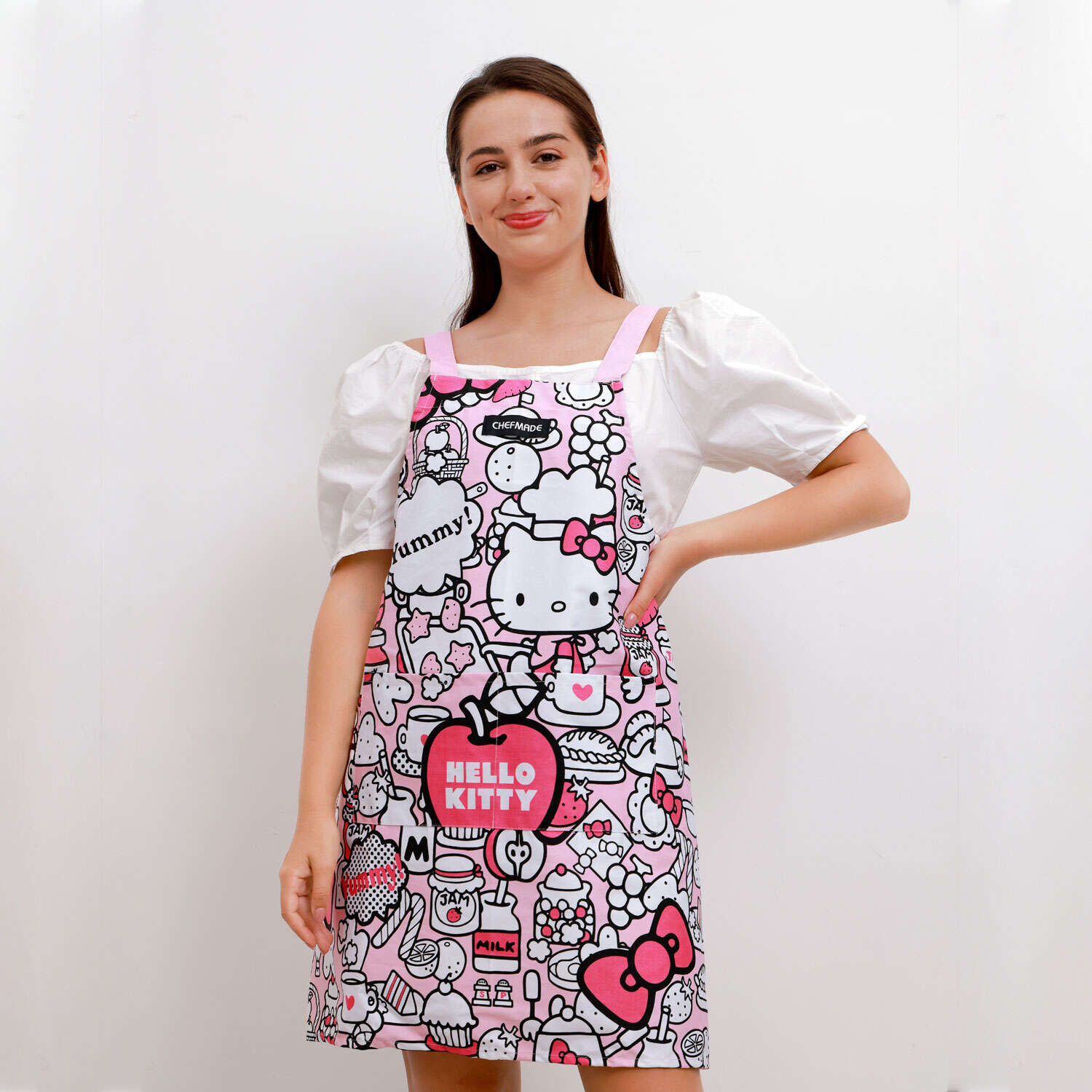 hello kitty adult apron, hello kitty apron for adults, hello kitty apron set