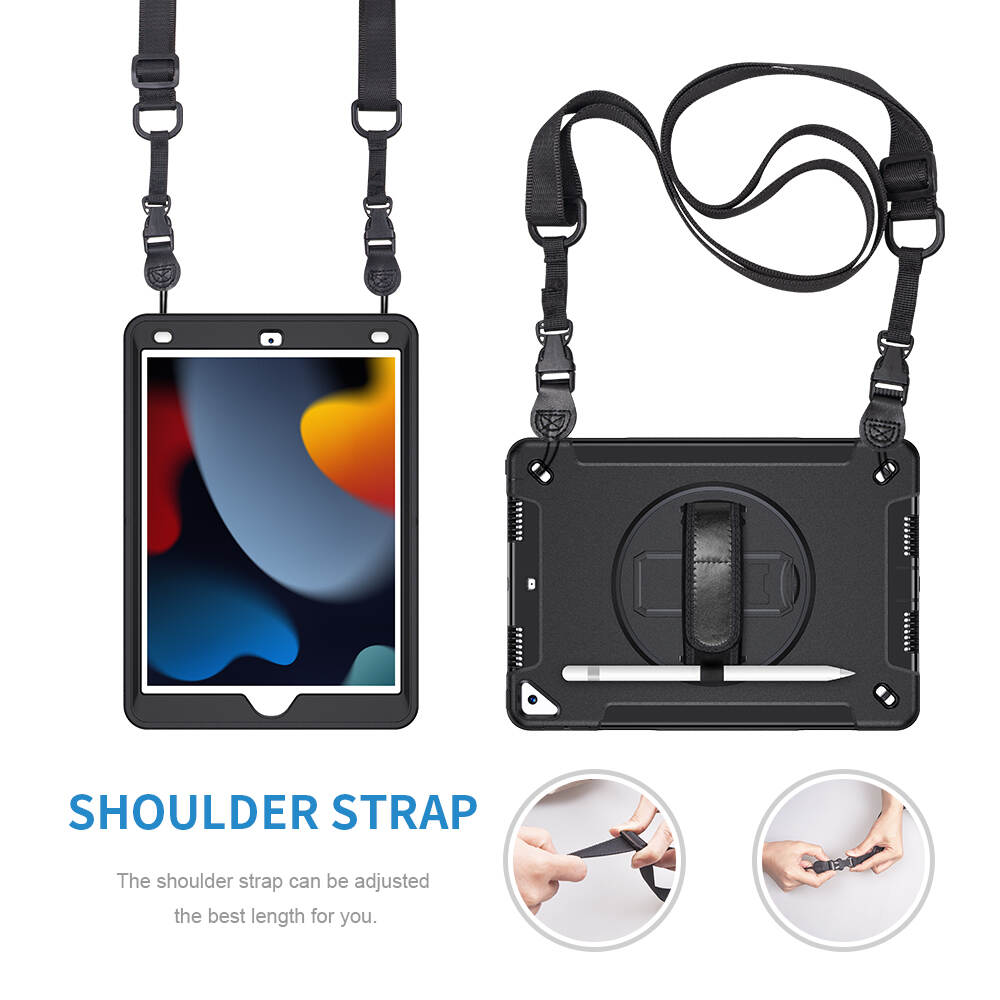 ipad 10.2 case with hand strap, tablet case with hand strap, ipad pro 2020 case with hand strap