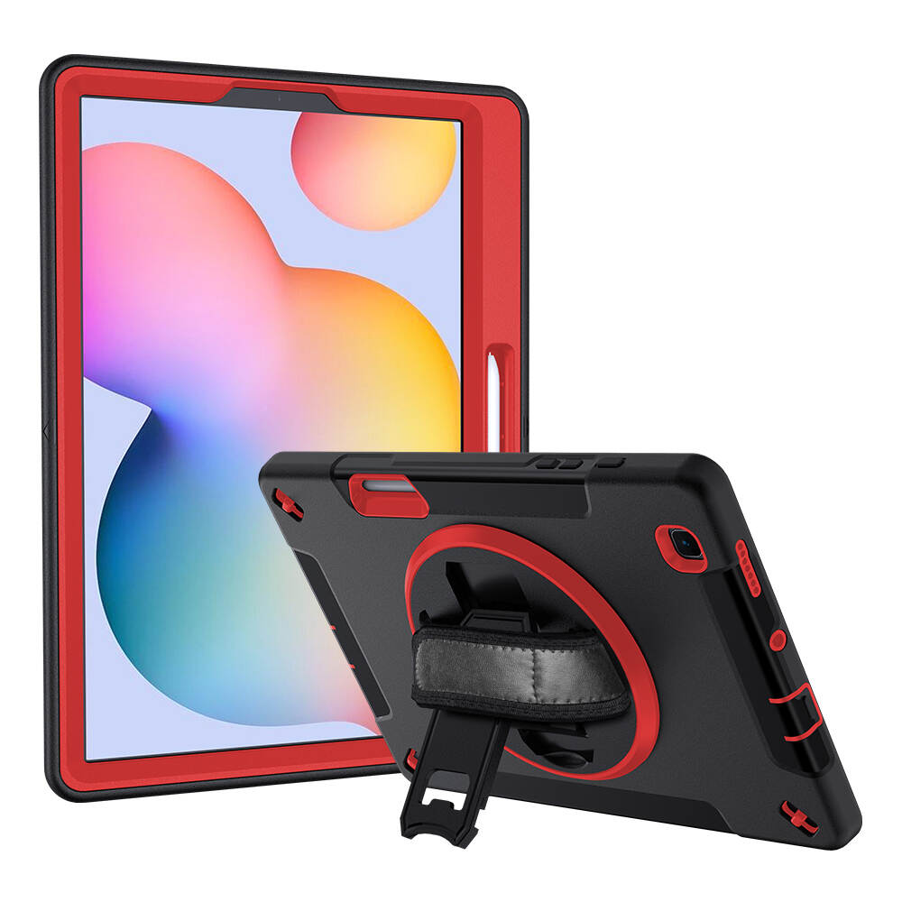 samsung galaxy tab s6 lite rugged case, samsung tab s6 lite rugged case, samsung tab s6 lite red rugged case