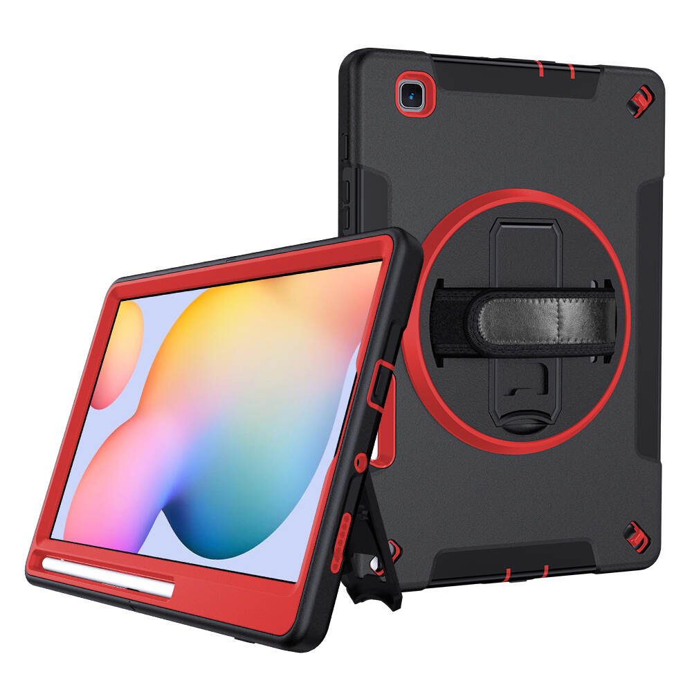 samsung galaxy tab s6 lite rugged case, samsung tab s6 lite rugged case, samsung tab s6 lite red rugged case