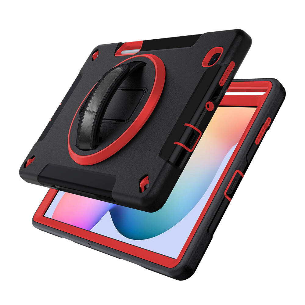 samsung galaxy tab s6 lite rugged case, samsung tab s6 lite rugged case, samsung tab s6 lite red rugged case