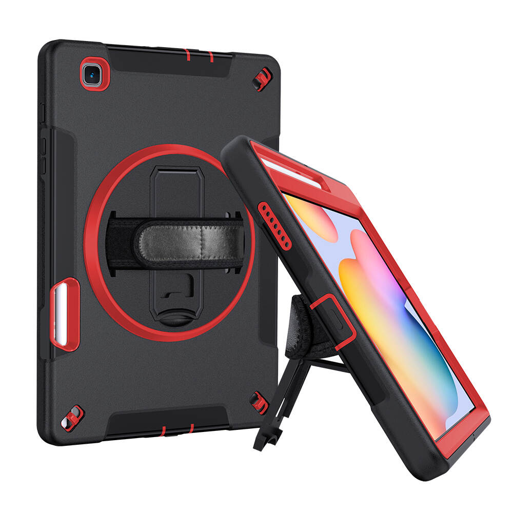 samsung galaxy tab s6 lite rugged case, samsung tab s6 lite rugged case, samsung tab s6 lite red rugged case