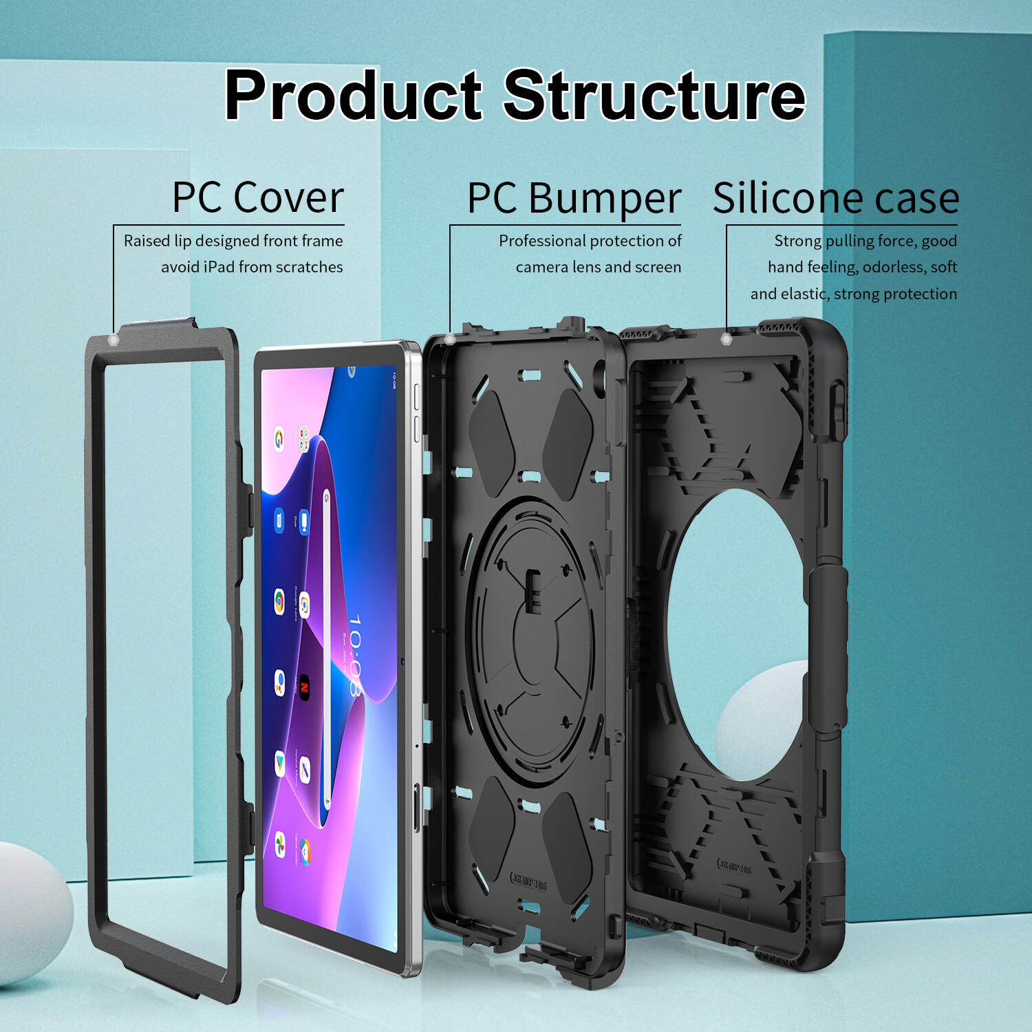 case for lenovo tab m10 plus, lenovo smart tab m10 plus case, lenovo tab m10 plus 10.3 case