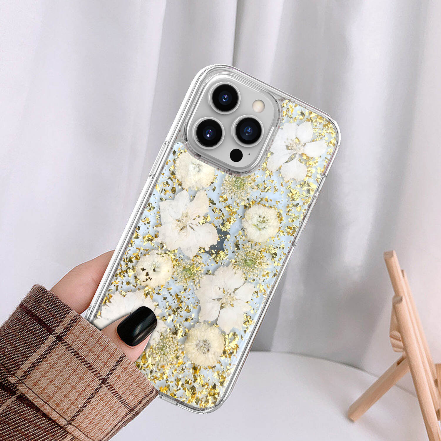 Custom Epoxy Real Flower Glitter Mobile Phone Cases,Custom Iphone14 Pro Max With Epoxy Real Flower,Epoxy Real Flower Phone Cases Wholesale,Flower Mobile Phone Protective Case Cover,Oem Iphone Case Custom Factory