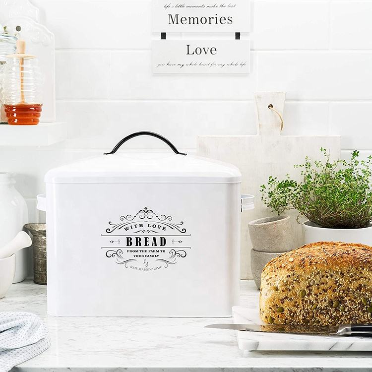 modern decorative bread storage box,modern simple style bread container,desktop storage bread box,white bread storage box,kitchen bread storage box