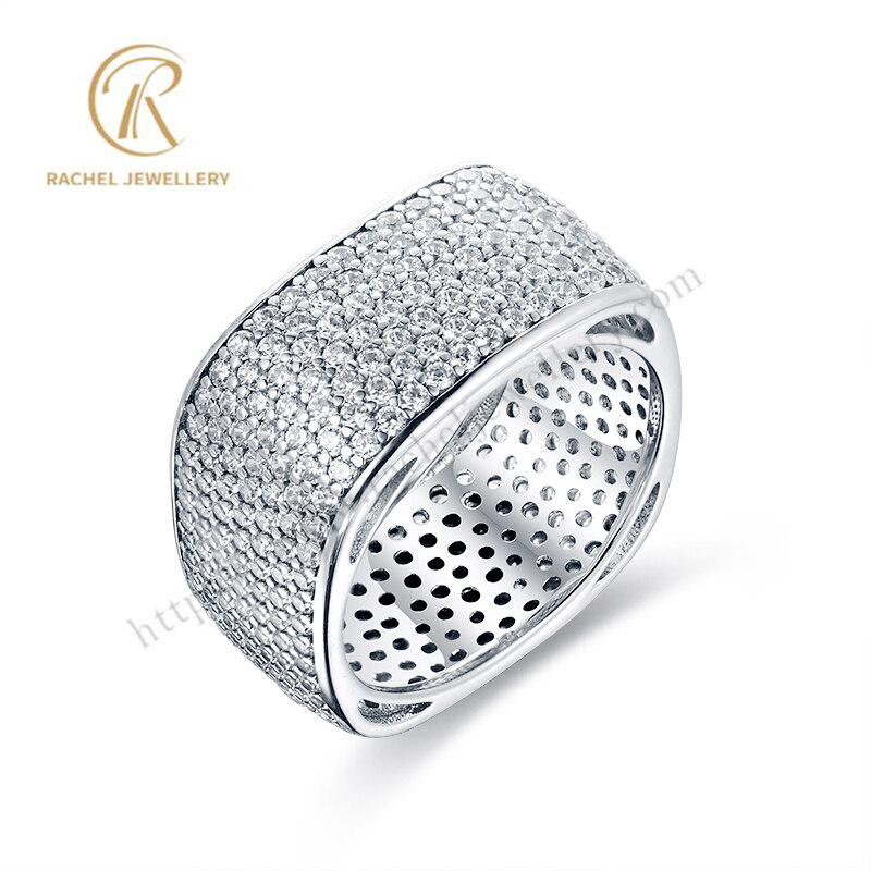 Classical Four Side Square Silver Ring