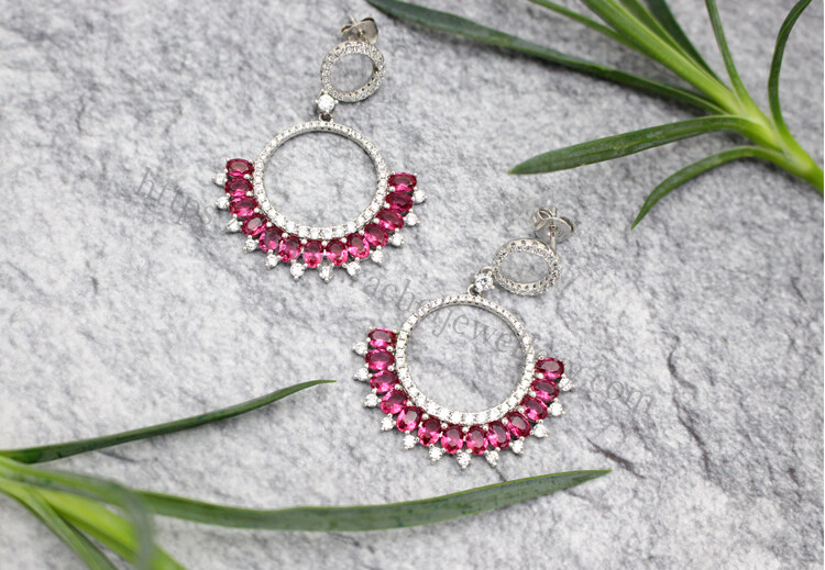China Small gemstone stud earrings.jpg