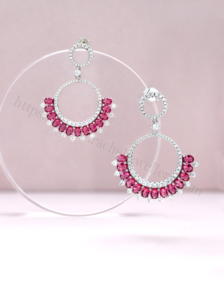 Customized small gemstone stud earrings.jpg
