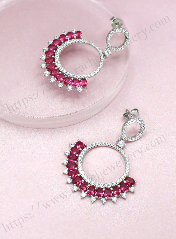 small gemstone stud earrings factory.jpg