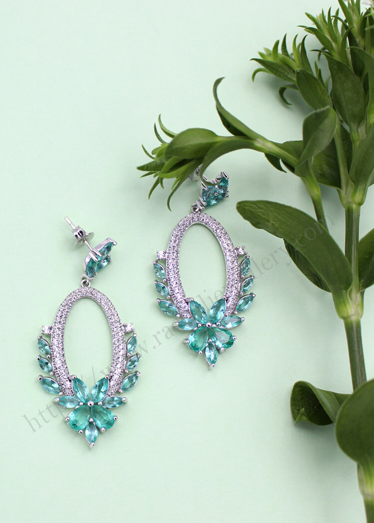 China lake green gemstone earrings.jpg