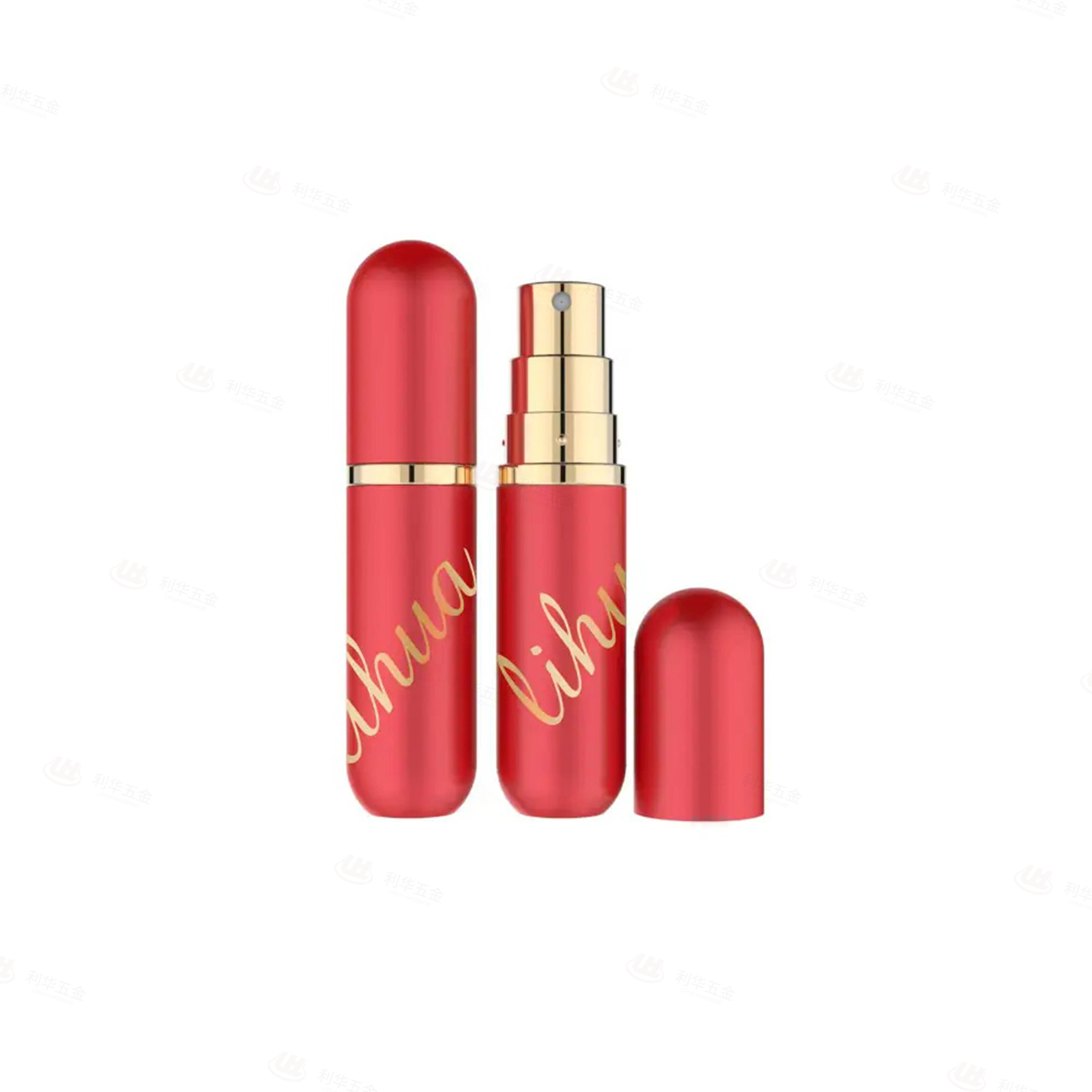 empty glass perfume bottles for sale Refillable Travel Portable mini round aluminum oral spray atomizer 10ml | PW-002A-A