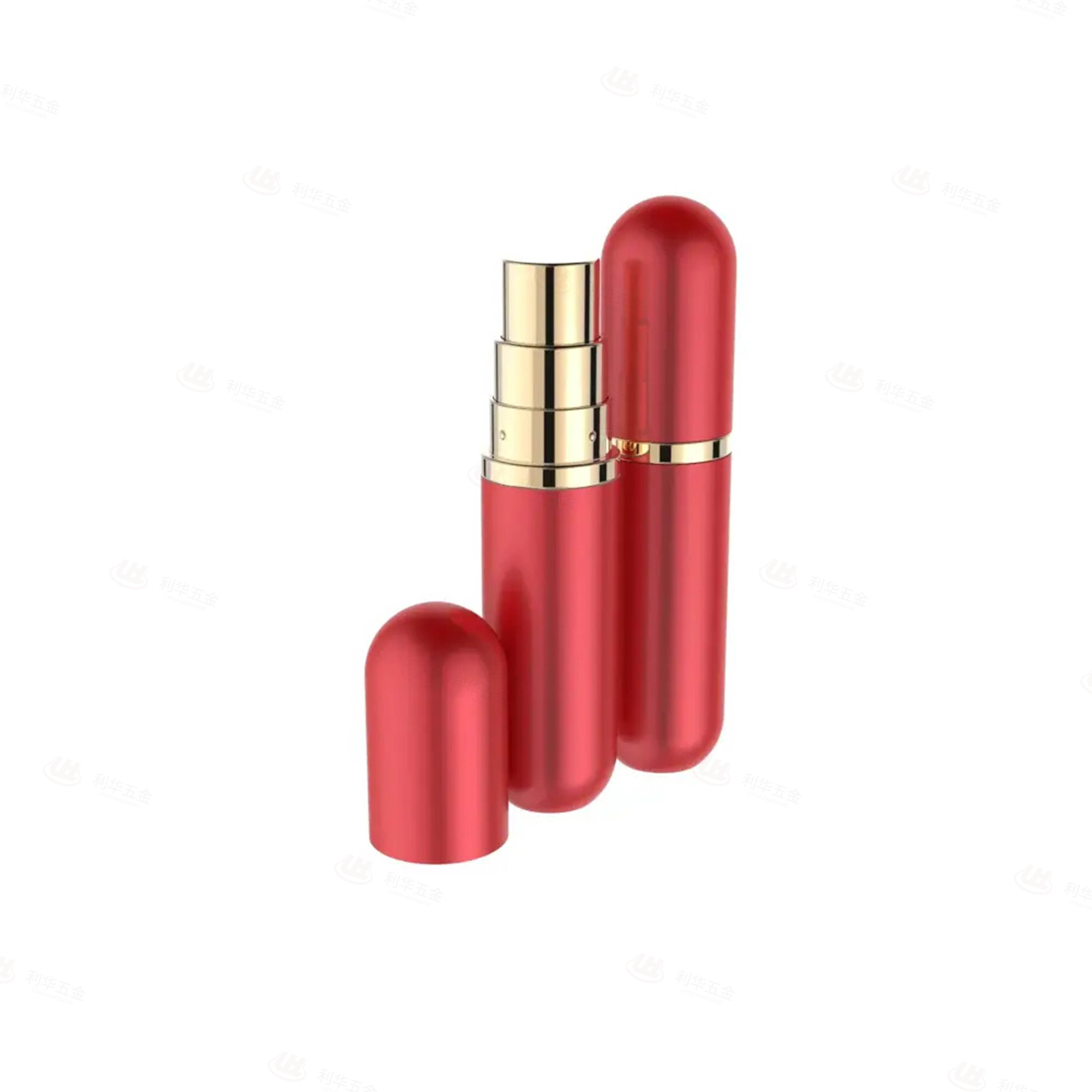 empty glass perfume bottles for sale Refillable Travel Portable mini round aluminum oral spray atomizer 10ml | PW-002A-A