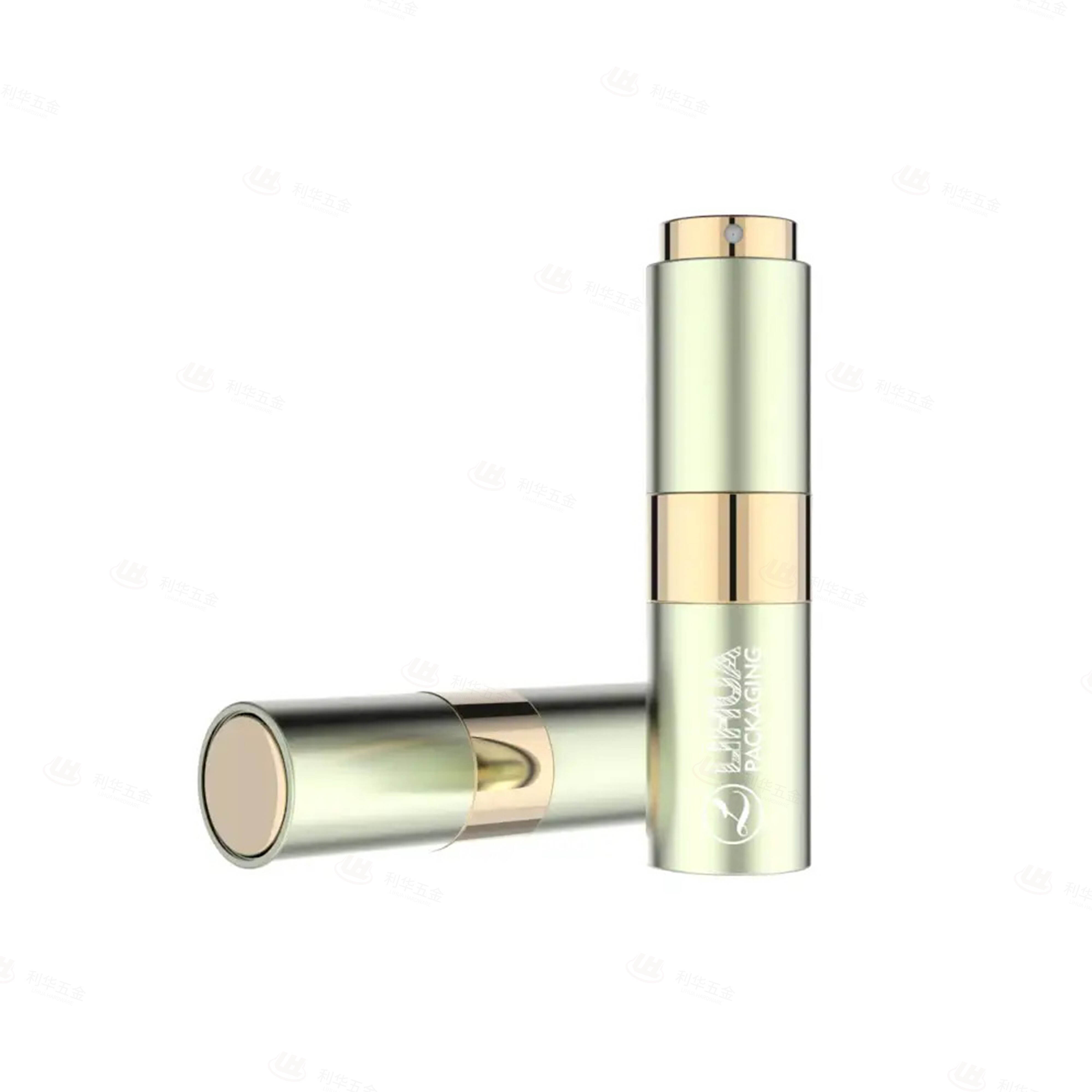 wholesale glass perfume spray bottl Custom luxury Refillable round Mini Pocket Aluminum Twist pump Spray Atomizer 15ml | PW-079A