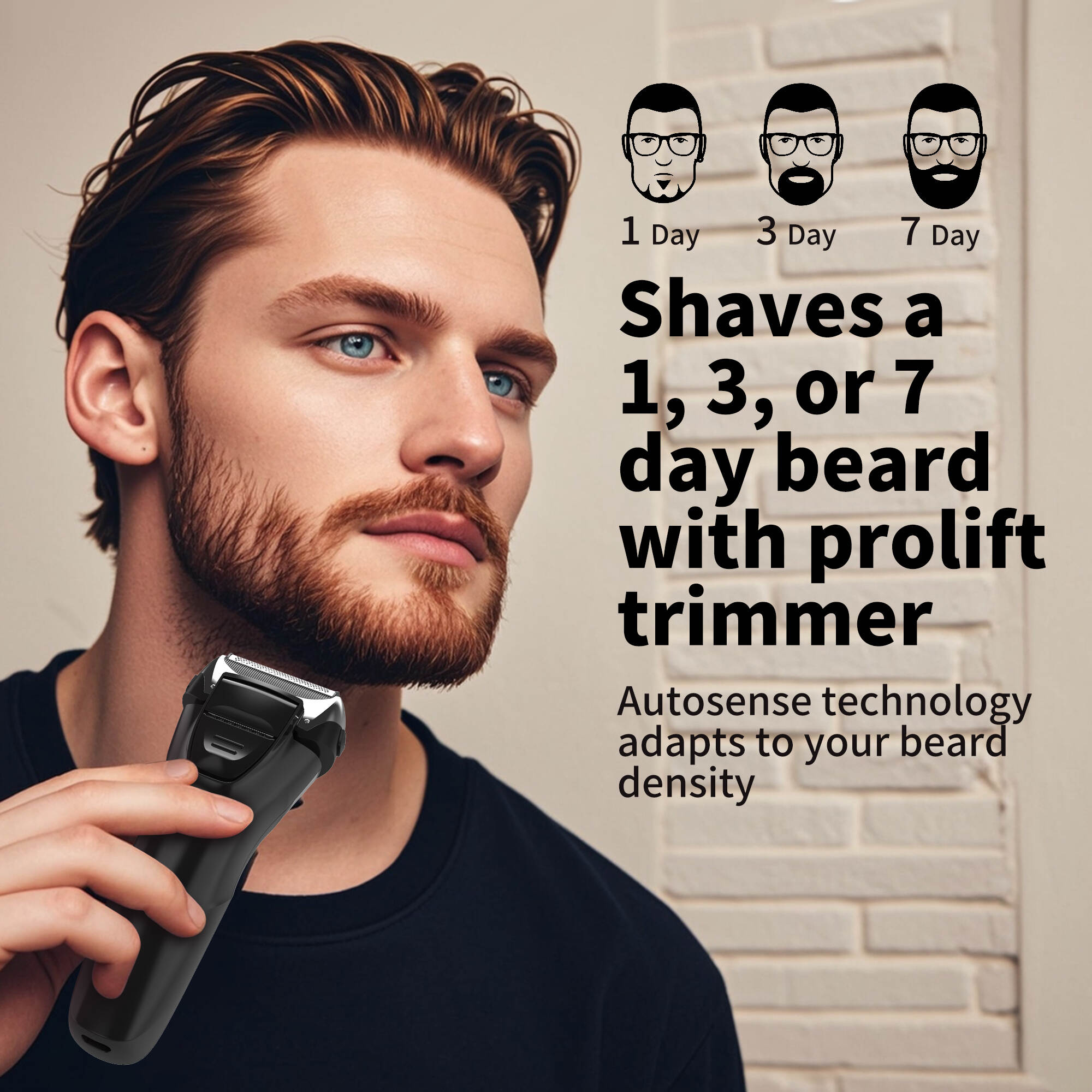 FK-605 Electric Foil Shaver in Use