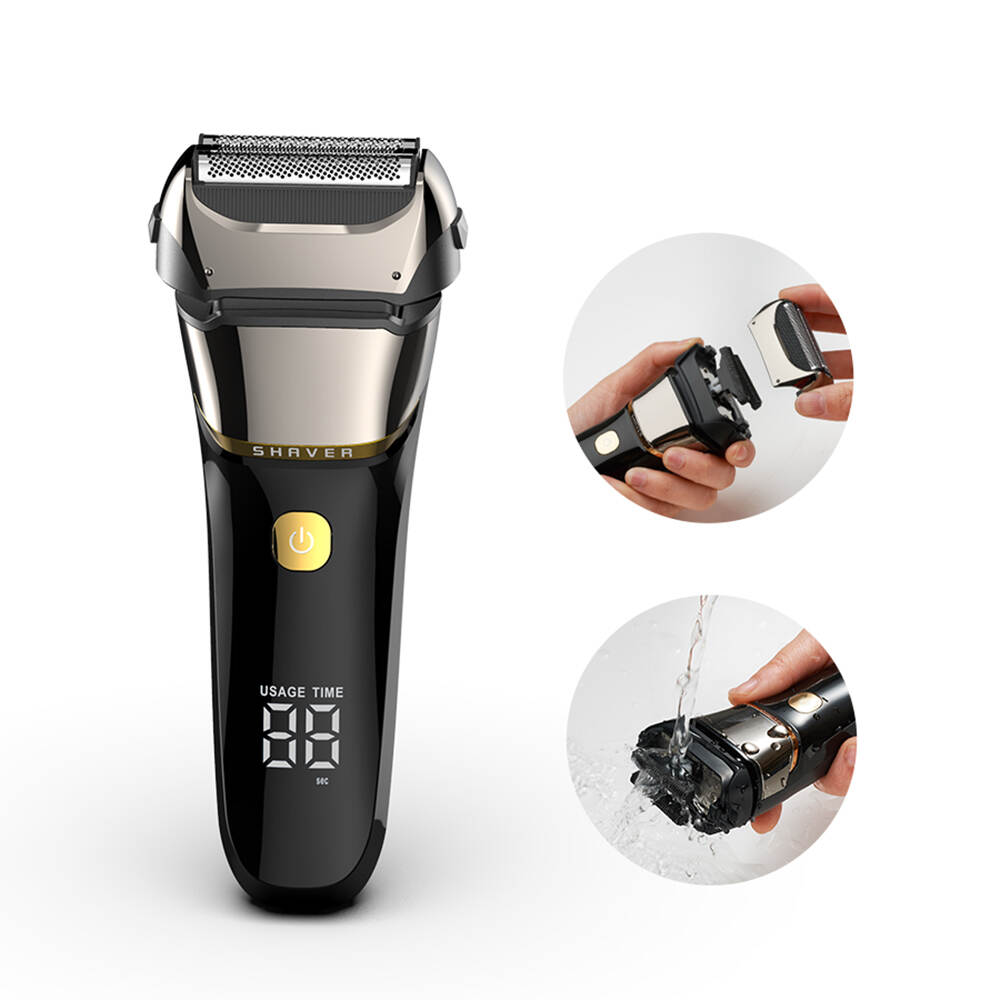 Customized Professional Men's Reciprocating Foil Electric Shaver Rechargeable Washable Wet and Dry Men's Electric Shaver