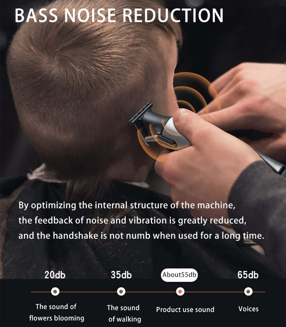 Hair Clipper Demonstrating Low Noise Operation